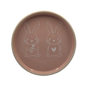 Assiette décorative motif lapins – Décoration de Pâques / maison