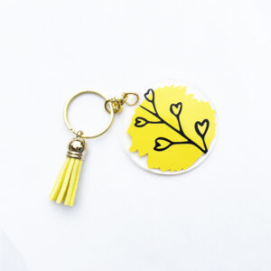 Porte-clé Fleur Personnalisable