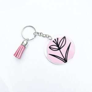 Porte-clé Fleur Personnalisable