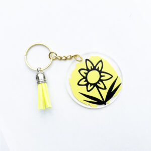 Porte-clé Fleur Personnalisable