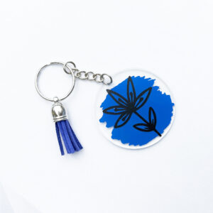 Porte-clé Fleur Personnalisable