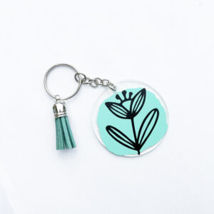 Porte-clé Fleur Personnalisable