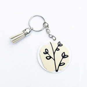 Porte-clé Fleur Personnalisable