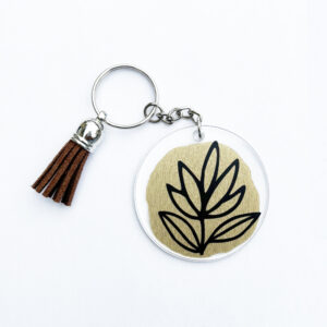 Porte-clé Fleur Personnalisable