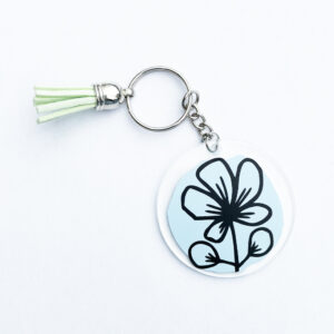 Porte-clé Fleur Personnalisable