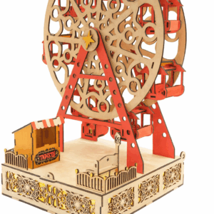 🎡 Grande roue en bois – Manège artisanal ✨