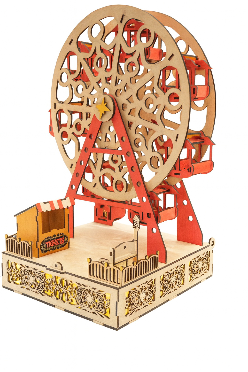 đĄ Grande roue en bois â ManĂšge artisanal âš