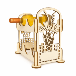 porte-bouteilles en bois – 6 emplacements Personnalisable gravure prénom ou message