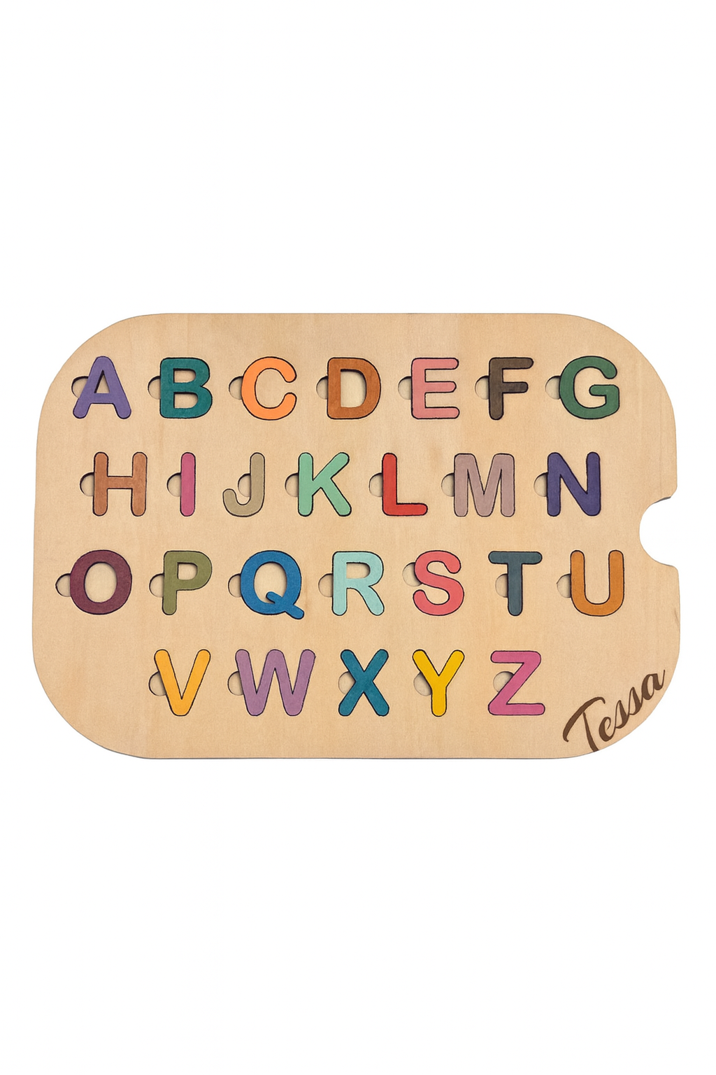 đ§© Puzzle alphabet en bois personnalisĂ© â Apprentissage ludique des lettres