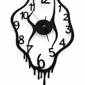 Horloge murale design effet fondu – Style artistique moderne