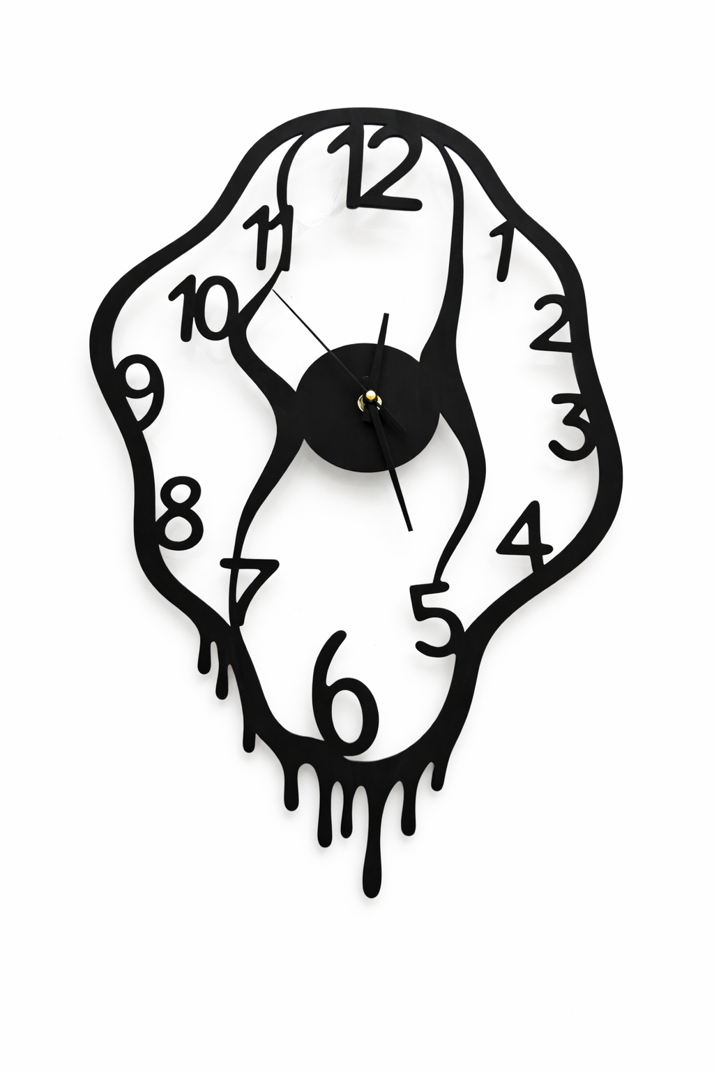 Horloge murale design effet fondu – Style artistique moderne