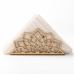 Porte-serviettes Mandala en Bois – Élégance naturelle pour votre table