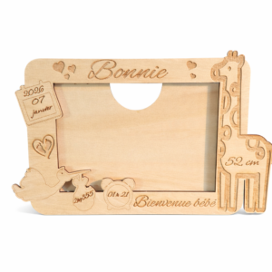 Cadre de naissance personnalisé – Souvenir unique pour bébé