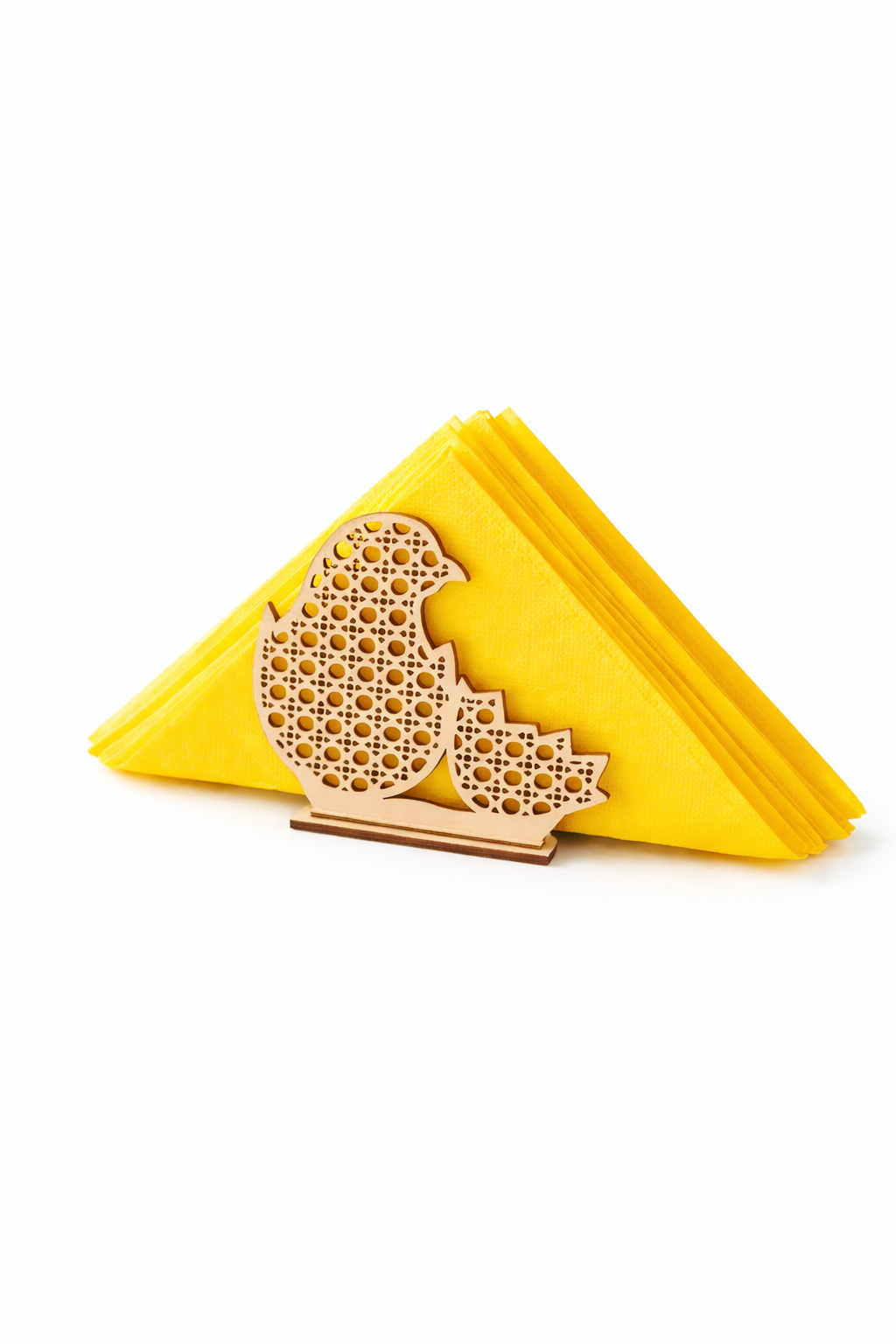 Porte-serviette de table en bois découpé au laser – Élégant et original