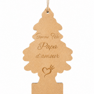 Suspension voiture Papa d’amour en bois gravé – Cadeau fête des pères