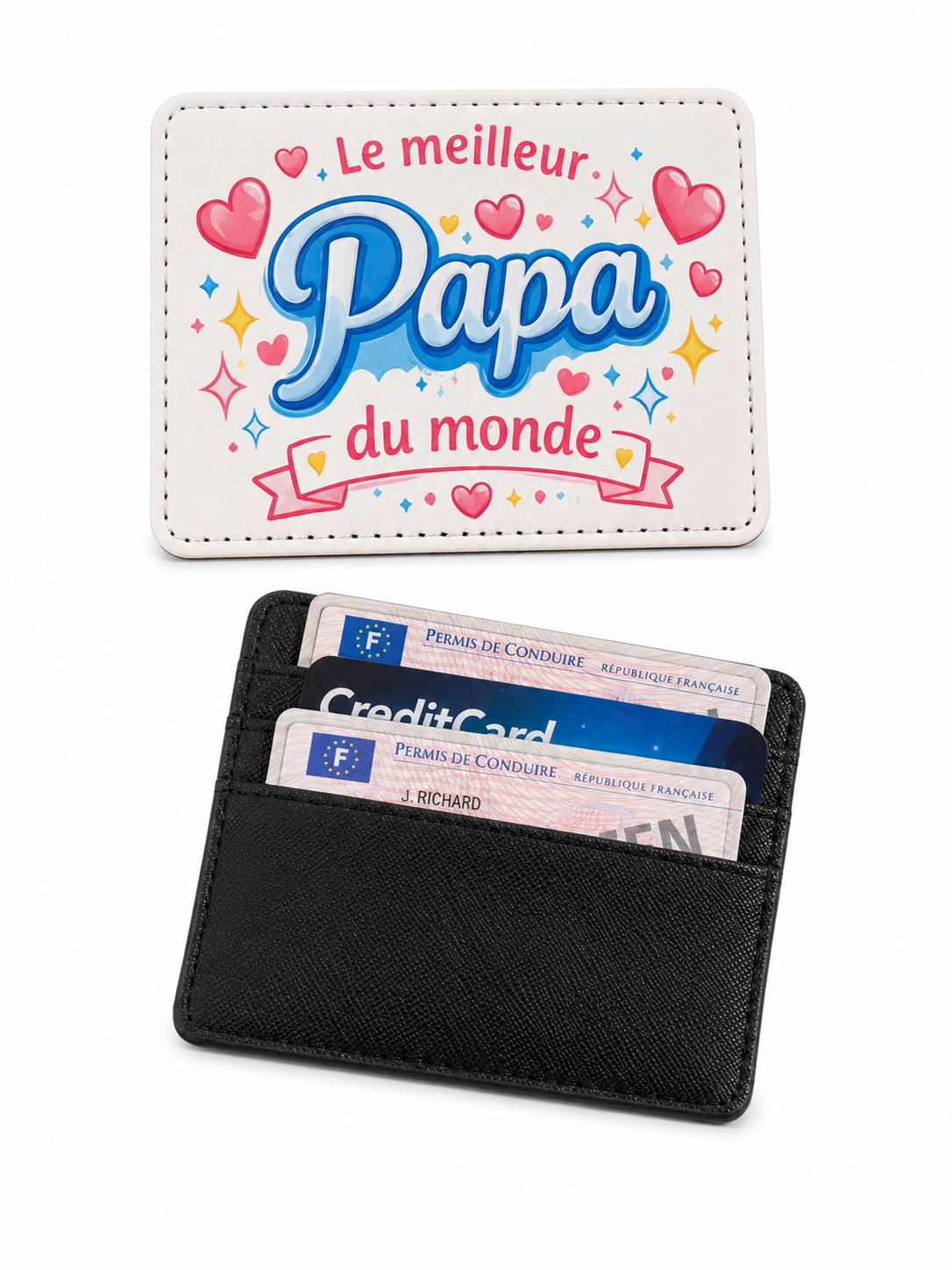 Porte-cartes Papa personnalisé – Le meilleur Papa du monde