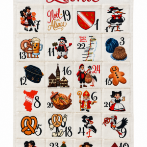 🎄✨ CALENDRIER DE L’AVENT PERSONNALISÉ – NOËL EN ALSACE ✨🎄